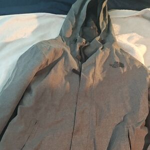 The North Face Charcoal Hooded Raincoat for Men